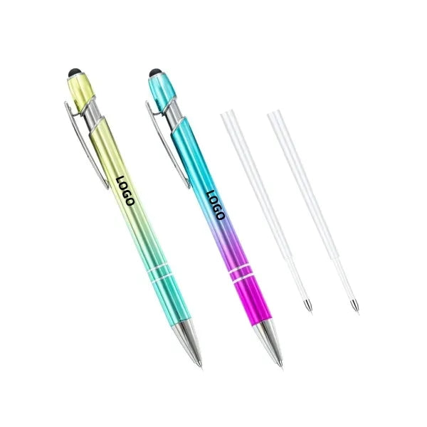 Multicolor Ombre Metal Pen & Stylus
