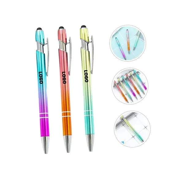 Multicolor Ombre Metal Pen & Stylus