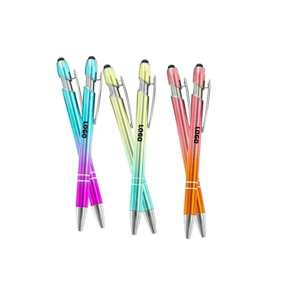 Multicolor Ombre Metal Pen & Stylus