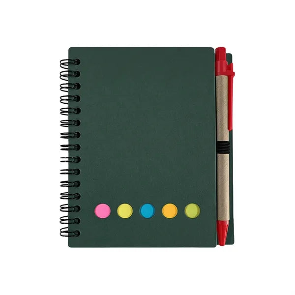 Spiral Notebook with Sticky Notes