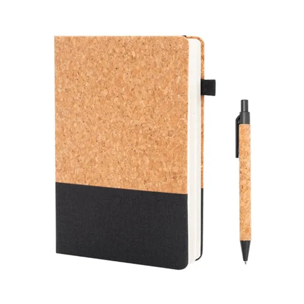 Eco-friendly Hardcover A5-sized Notebook & Pen in Gift Box