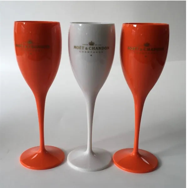 6 oz Shatterproof Plastic Champagne Flutes Party Drinkware