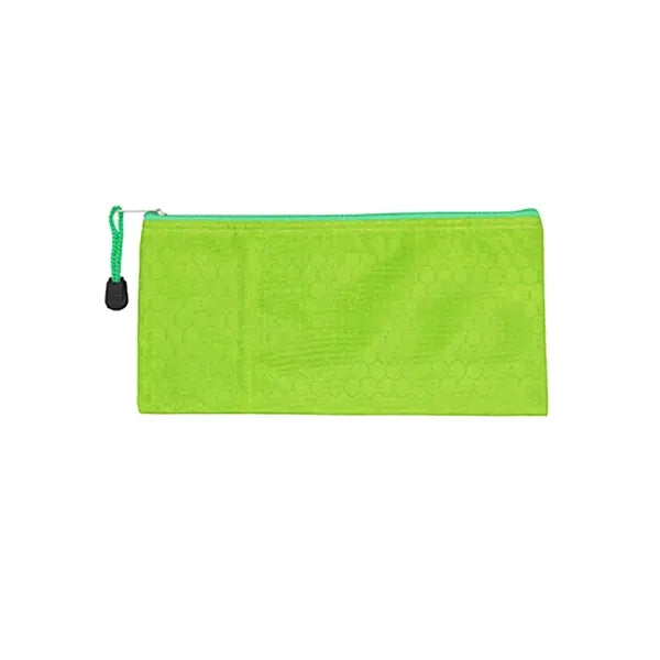 Flat Rectangular Zippered Stationery Pouch