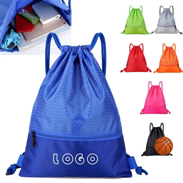 Nylon Waterproof Drawstring Bag For Outdoor Sports