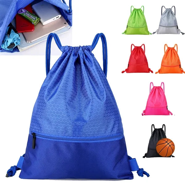 Nylon Waterproof Drawstring Bag For Outdoor Sports