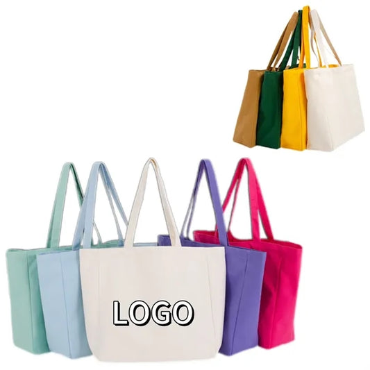 Heavyweight Cotton Canvas Tote Bag (13''X4.7''X12'')