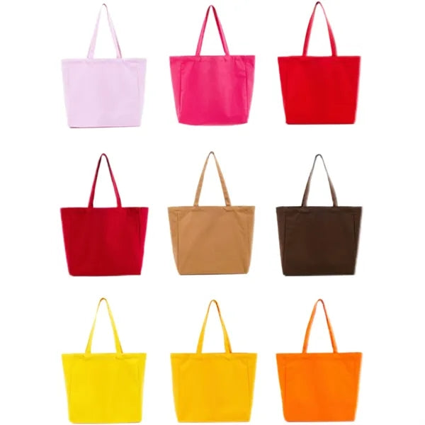 Heavyweight Cotton Canvas Tote Bag (13''X4.7''X12'')