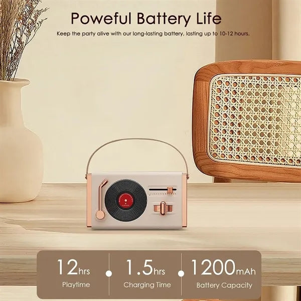 Small Portable Retro Bluetooth Speaker