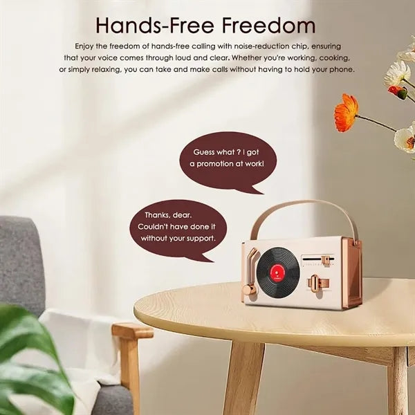 Small Portable Retro Bluetooth Speaker