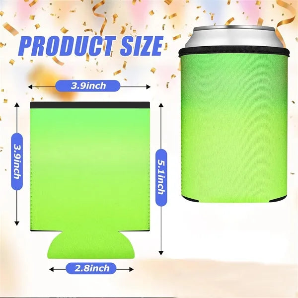 Gradient Color Insulation 12Oz Can Cooler Sleeves