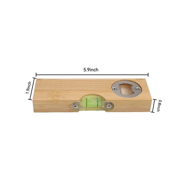 Bamboo Tool Level With Opener