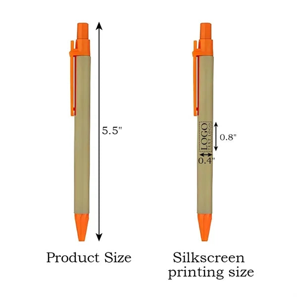 Eco-Friendly Paper Ballpoint Pens
