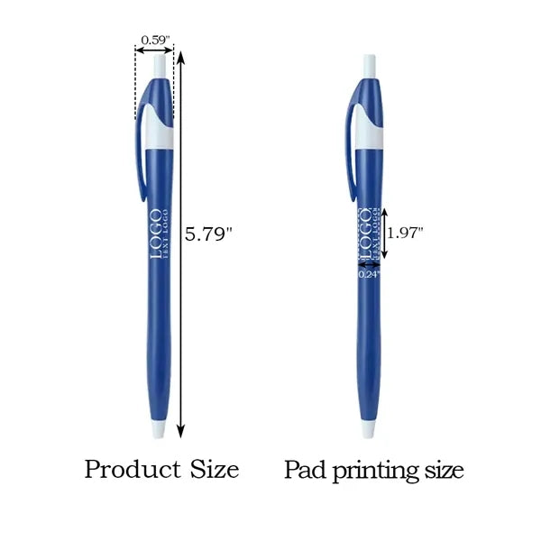 Classic Solid Click Pen Printed