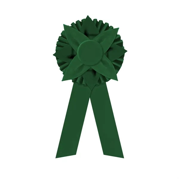 6" Rosette 12" long with 2 streamers