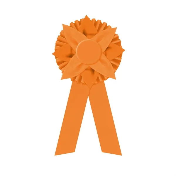 6" Rosette 12" long with 2 streamers