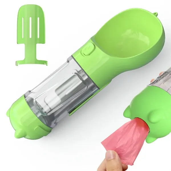 Portable Multifunctional Pet Dog Water Bottle Dispenser