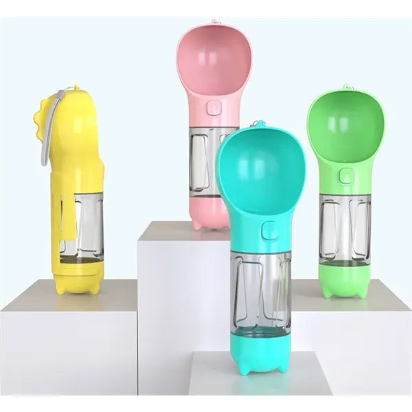 Portable Multifunctional Pet Dog Water Bottle Dispenser