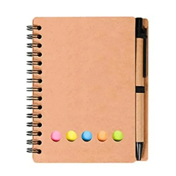 Notepad with Sticky Notes and Pen