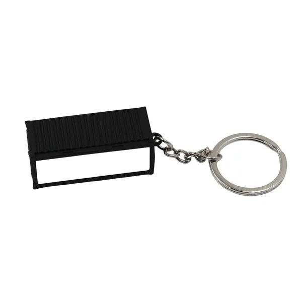 Metal container keychain