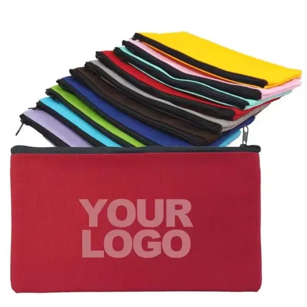 Printed Slide Lock School Pencil Pouches