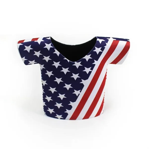 Full Color T-Shirt Style Neoprene Can Holder & Cooler