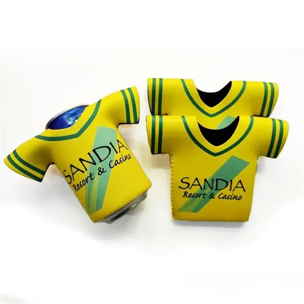 Full Color T-Shirt Style Neoprene Can Holder & Cooler