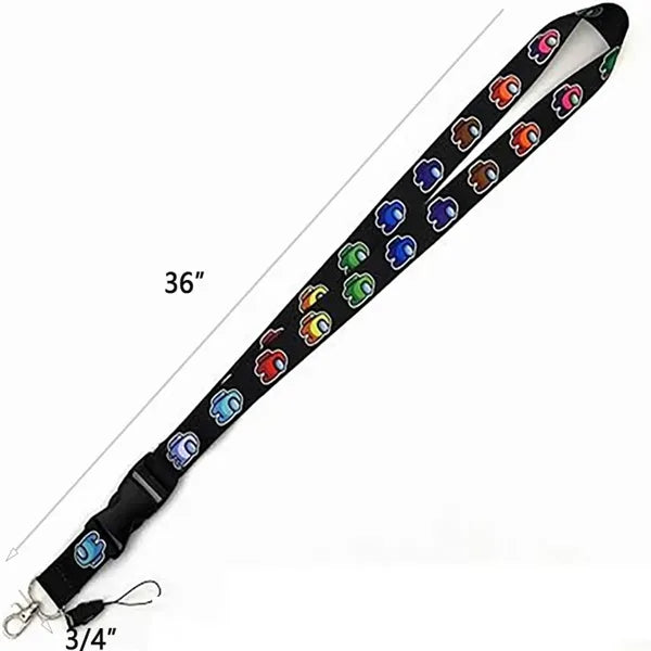 36" Muticolor Polyester Lanyard Neck Strap