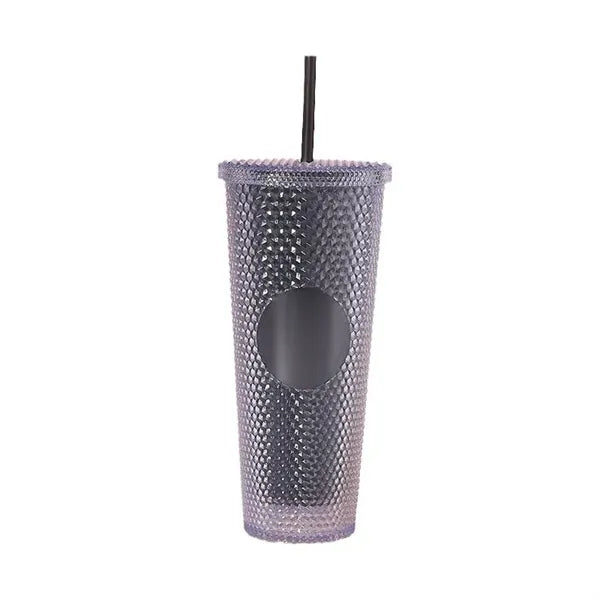 24oz Barbie Pink Plastic Durian Straw Cup