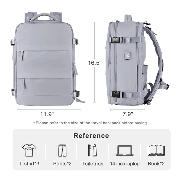 Waterproof Outdoor Travel Backpack With Wet Pocket