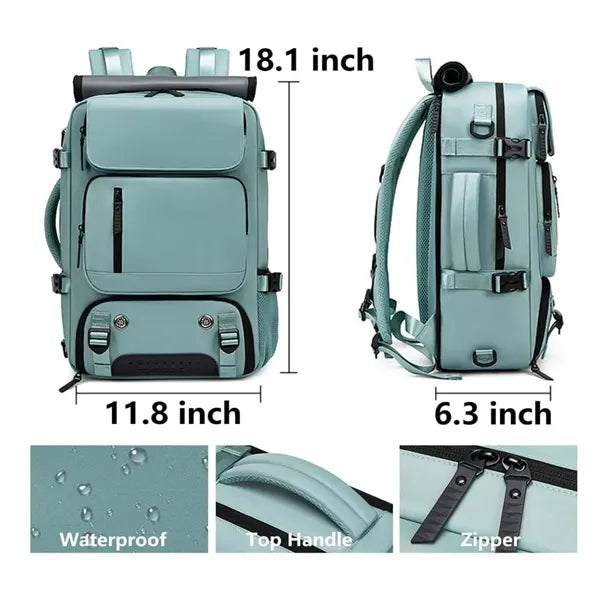 Multifunction Outdoor Travel Backpack with Shoe Compartment