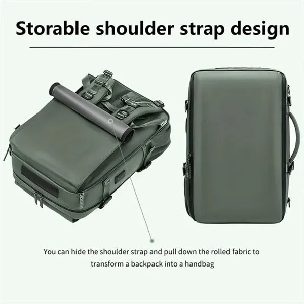 Multifunction Outdoor Travel Backpack with Shoe Compartment