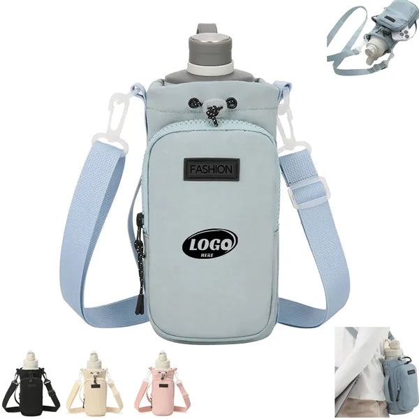 Water Bottle Carrier Bag With Phone Pocket