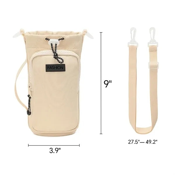 Water Bottle Carrier Bag With Phone Pocket
