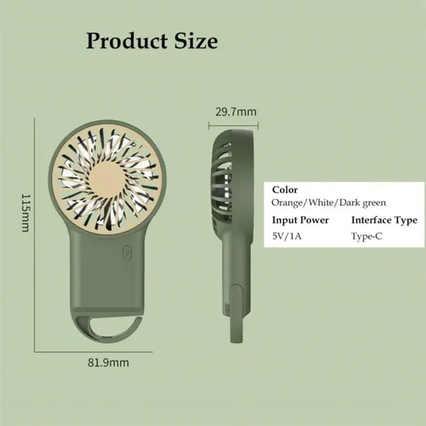 Mini Portable Powerful Handheld Fan
