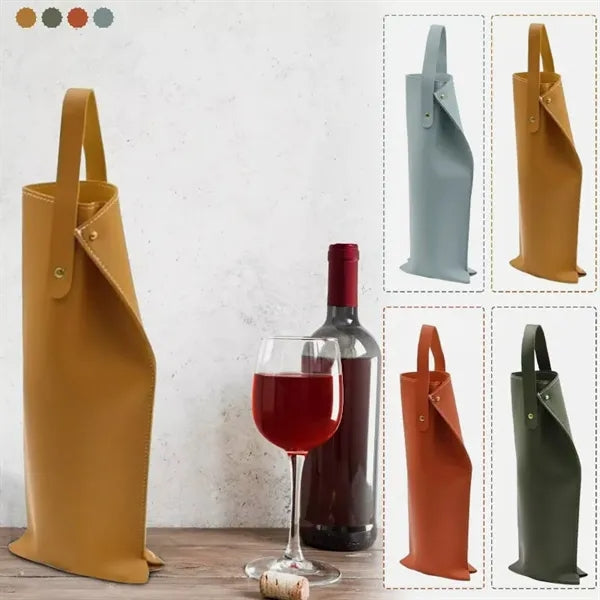 PVC Waterproof Leather Wine Bag