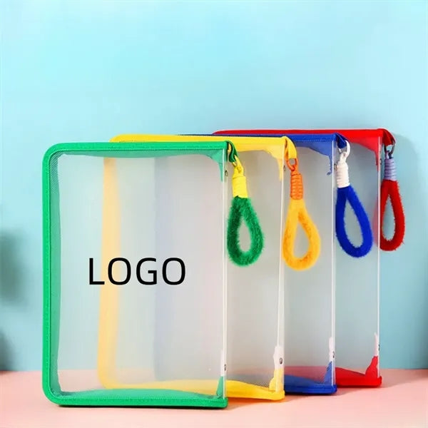 Transparent Zipper File Bags