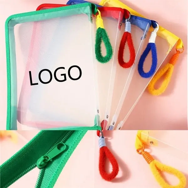 Transparent Zipper File Bags