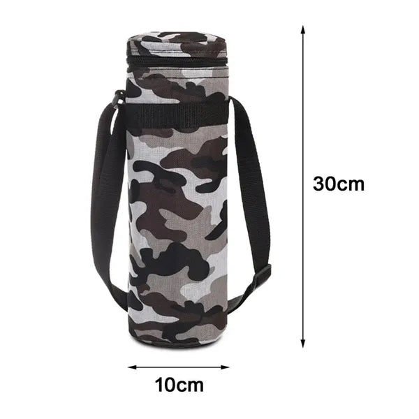 Insulated Water Bottle Bag With Shoulder Strap