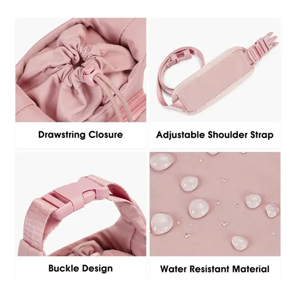 Adjustable Shoulder Strap Travel Insulated Water Bottle Bag