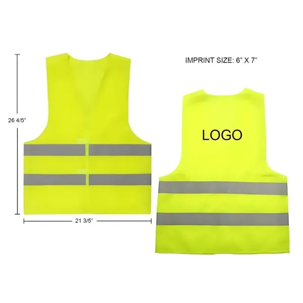 High Visibility Reflective Polyester Safety Vest
