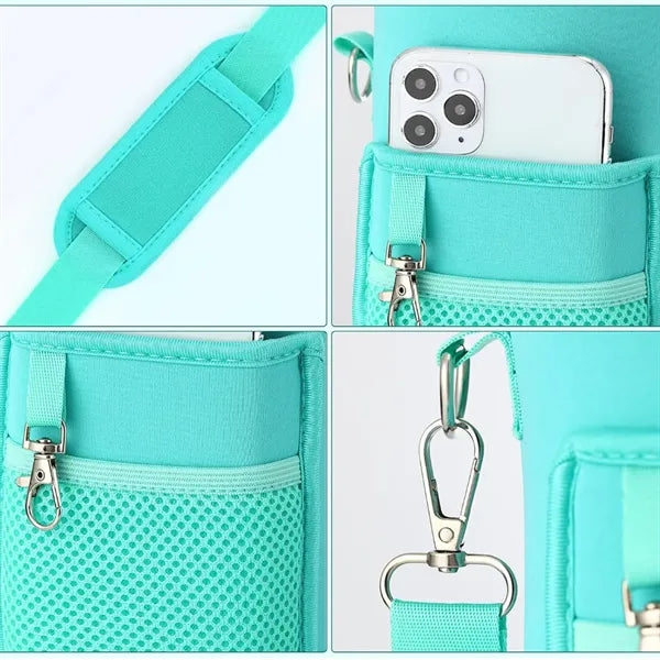 64 oz Custom Neoprene Water Bottle Carrier Bag