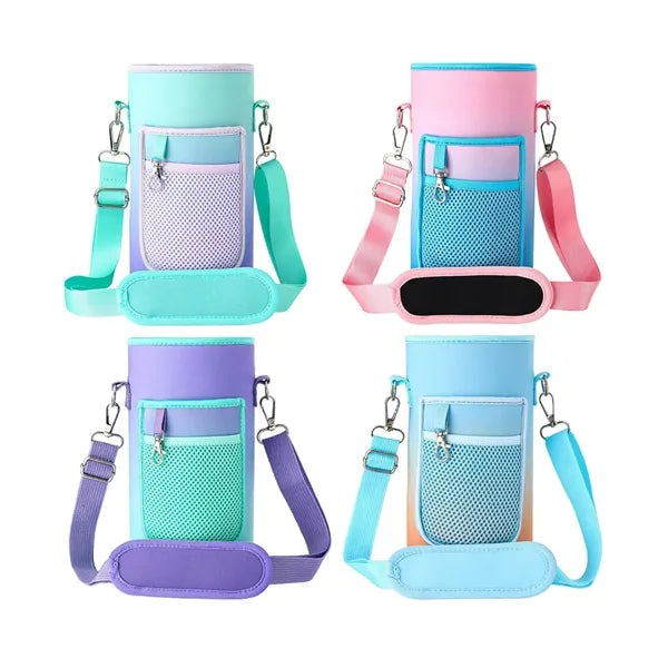 64 oz Custom Neoprene Water Bottle Carrier Bag