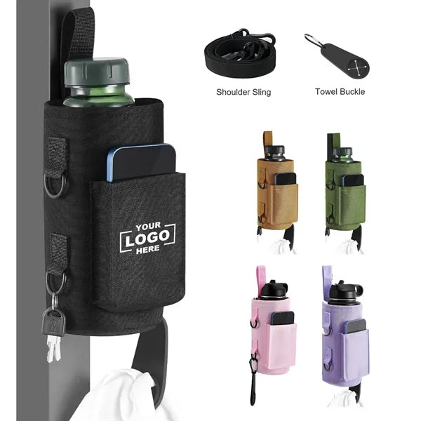 Gym Magnetic Water Bottle Bag With Shoulder Strap