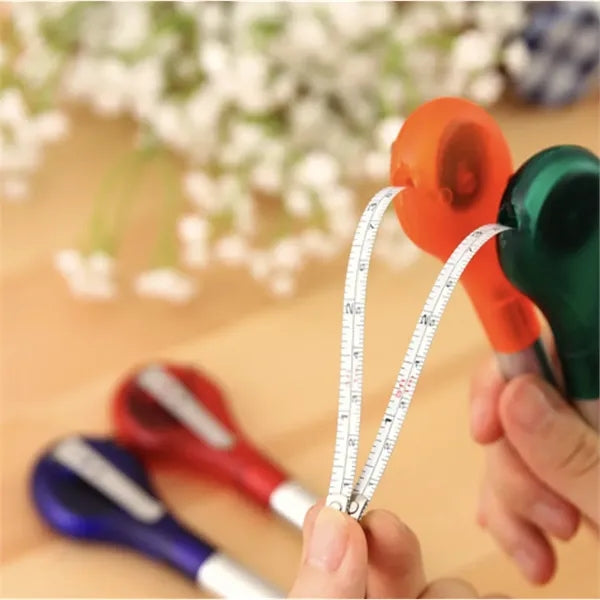 2 in 1 Retractable Tape Measure Ruler Writing Ballpoint Pen