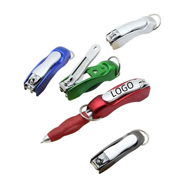 Foldable Nail Clippers Ballpoint Pen