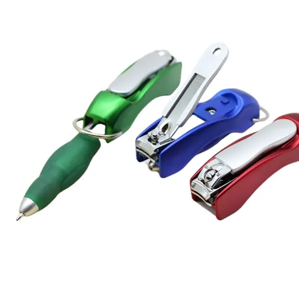 Foldable Nail Clippers Ballpoint Pen