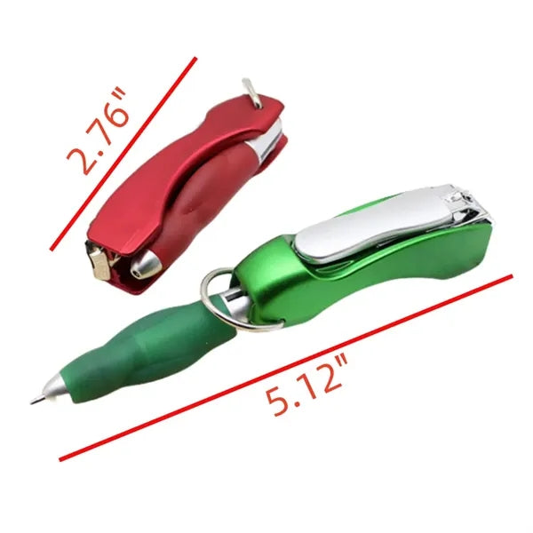Foldable Nail Clippers Ballpoint Pen