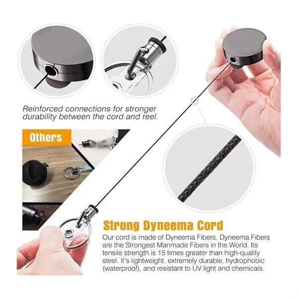 Heavy Duty Retractable Badge Reels with ID Holder