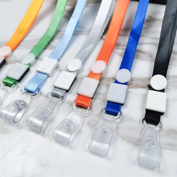 Color Polyester Lanyard with Clip