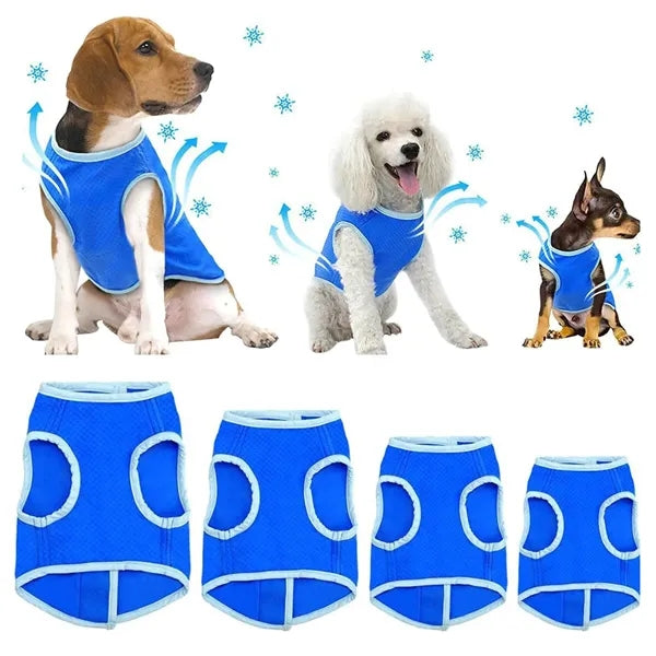 Breathable Dog Cooler Vest Jacket Cooling Coat